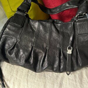 Cole Hahn Medium Phoebe Triple Zip Satchel - black